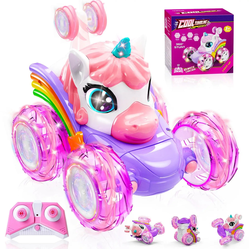 Unicorn RC Car 4WD 360° Rotating Stunt Remote Control Car