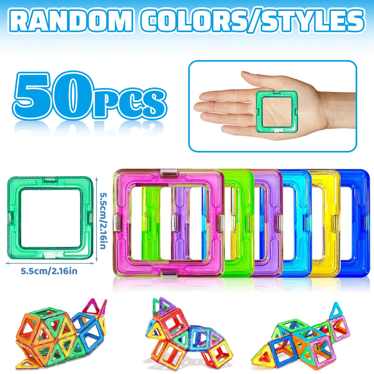 Magnetic Building Blocks – STEM Construction Set for Kids