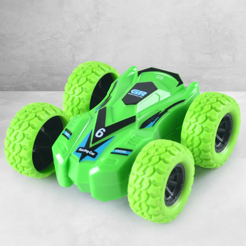 Fun Pull Back Car Double-Side Vehicle Inertia Safety and Fall Resistance Shatter-Proof Model for Kids Boys Children's Toys Car