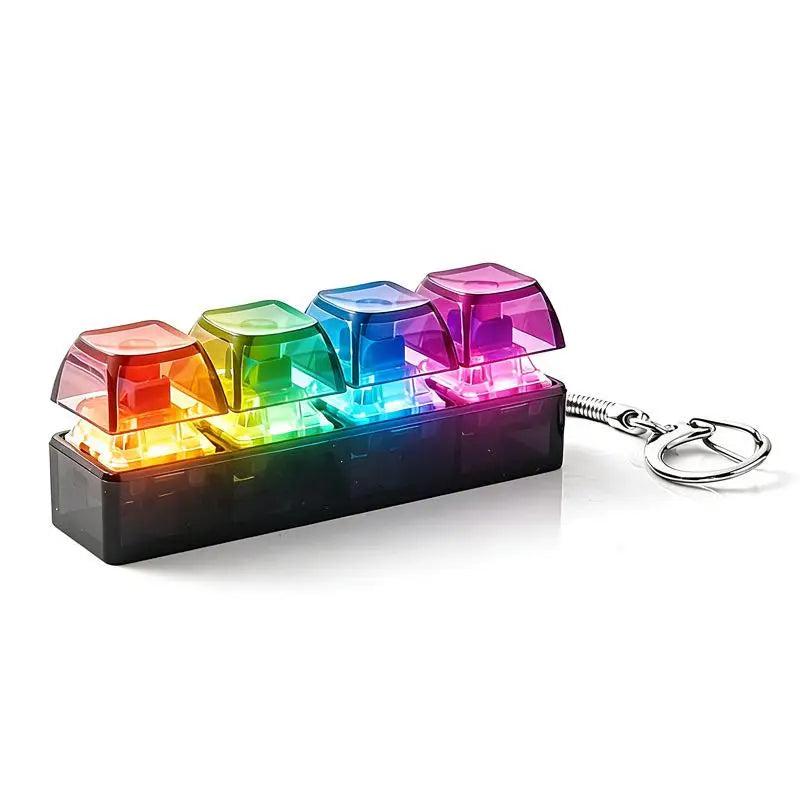 Mechanical Keyboard Key Tester – LED Keycap Fidget Keychain
