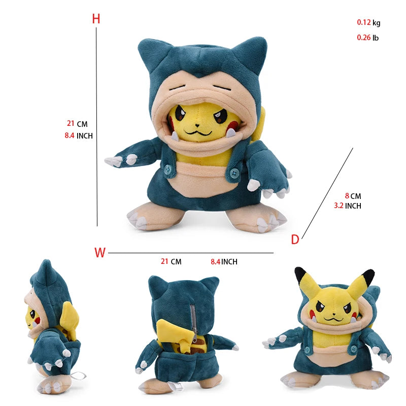 20-30cm Pikachu Plush Toy Character Stuffed Animal