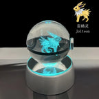 3D Crystal Ball Night Light – LED Decorative Display Lamp