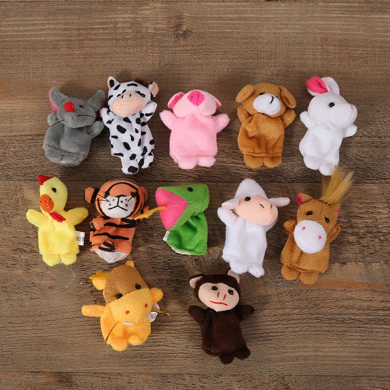 Finger Puppets – 10-Piece Cartoon Storytelling Set