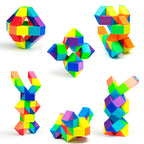 Magic Snake Puzzle Rainbow Transformable Fidget Toy