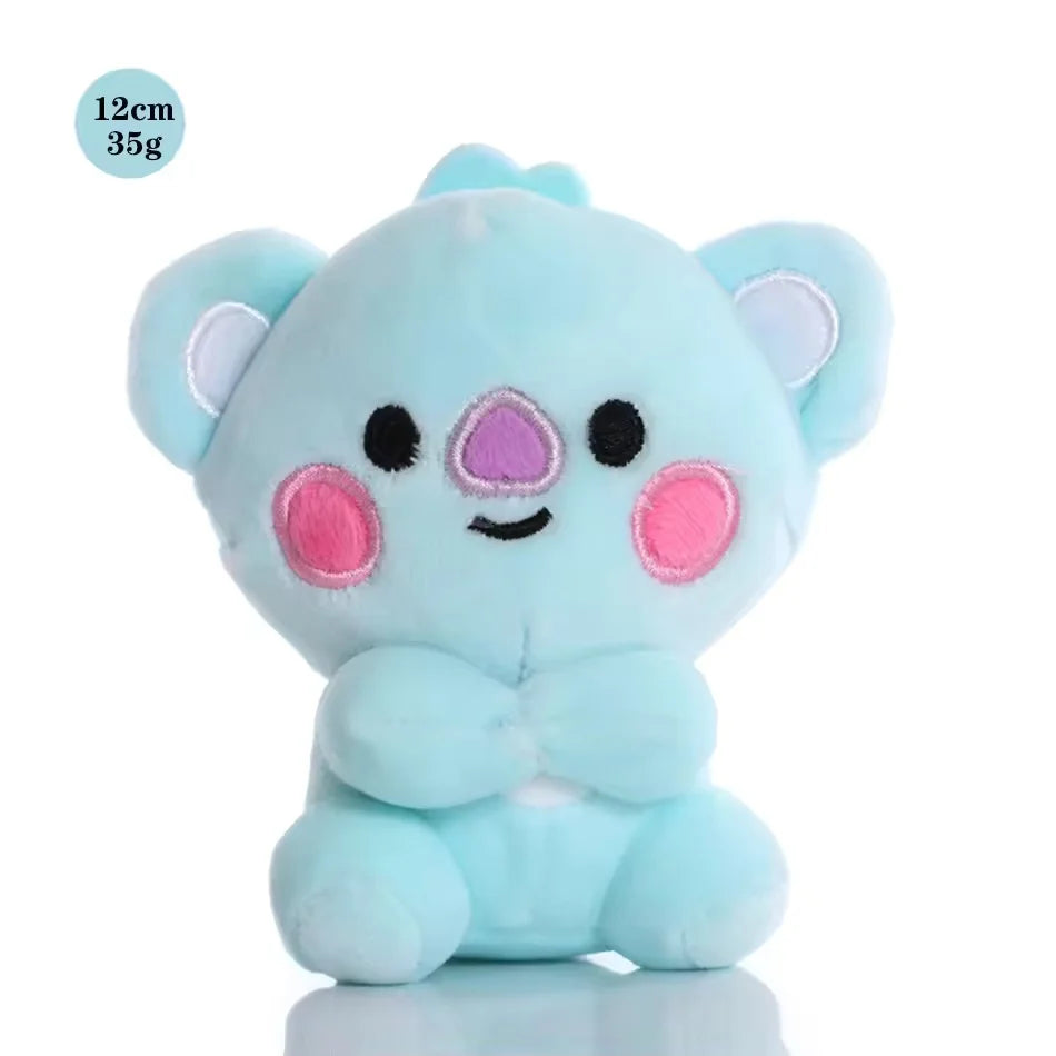 Hot B-T-21 Plush Toy Tata Koay Shooky Mang Cooky Cartoon Animal Backpack Key Mobile Phone Pendant Office Toys Friend Gift