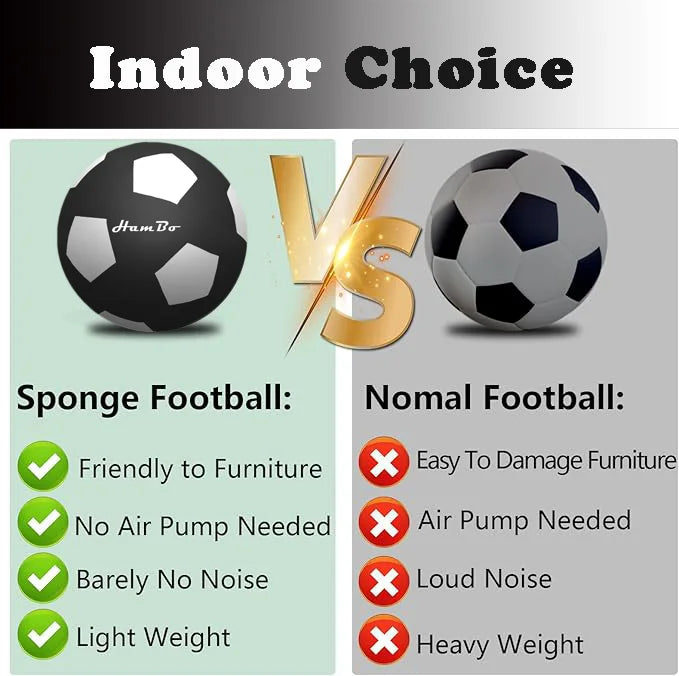 Silent Foam Soccer Ball Indoor Low Noise Training Ball
