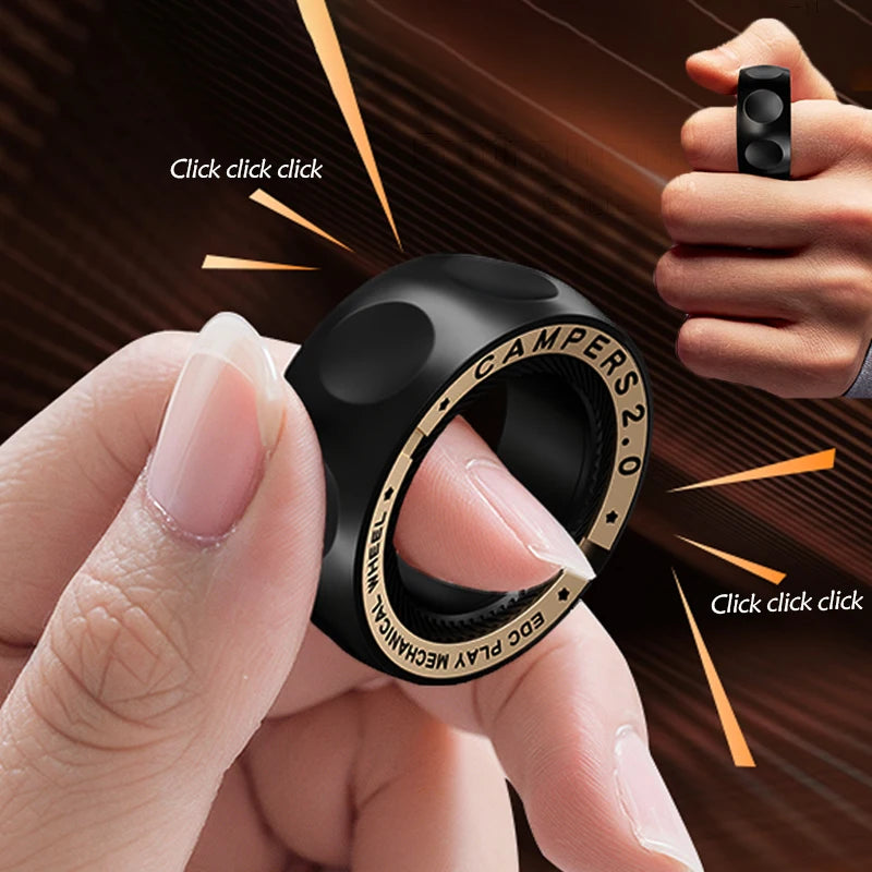 Magnetic Spinner Ring – Metal Fidget Toy for Stress Relief