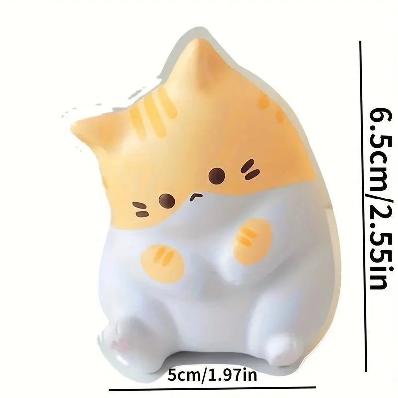 Cat Squeeze Toy – Soft Slow Rebound Fidget Ball for Kids & Adults