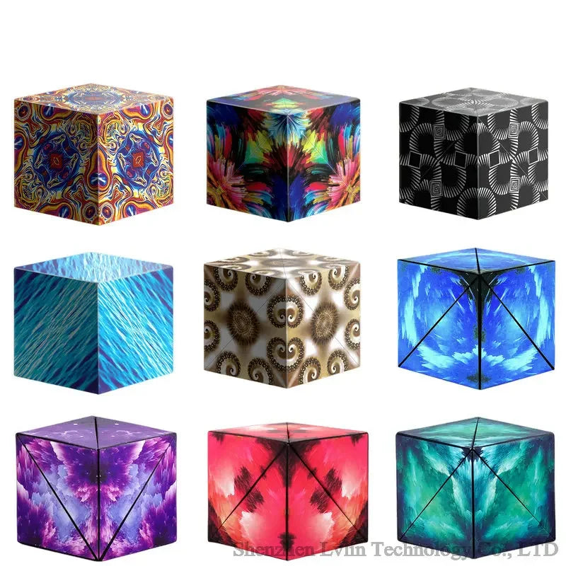 Magnetic Puzzle Cube – 3D Transformable Fidget Toy