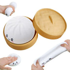 Dumpling Squishy Toy – Bao Bun Squeeze Fidget with Steamer