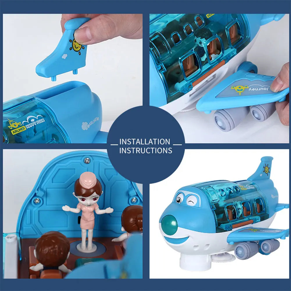 Airplane Toy – Aircraft Model for Kids with Music Simulation
