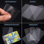Trading Card Sleeves – 100 Pack Clear PVC Protectors
