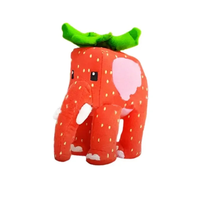 Strawberry Elephant Plush Toy Soft Stuffed Character Doll