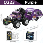 Mini RC Truck 1:64 with Trailer All-Terrain Remote Control