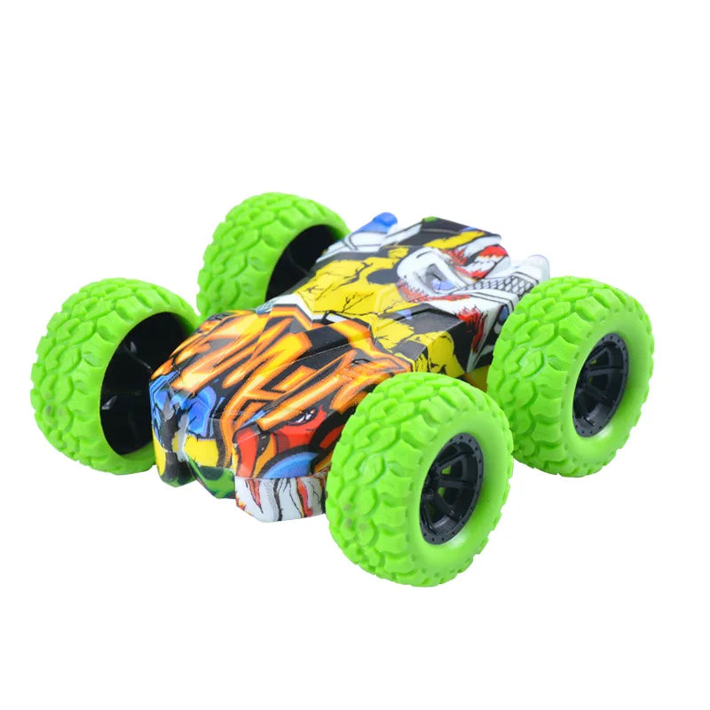 Fun Pull Back Car Double-Side Vehicle Inertia Safety and Fall Resistance Shatter-Proof Model for Kids Boys Children's Toys Car