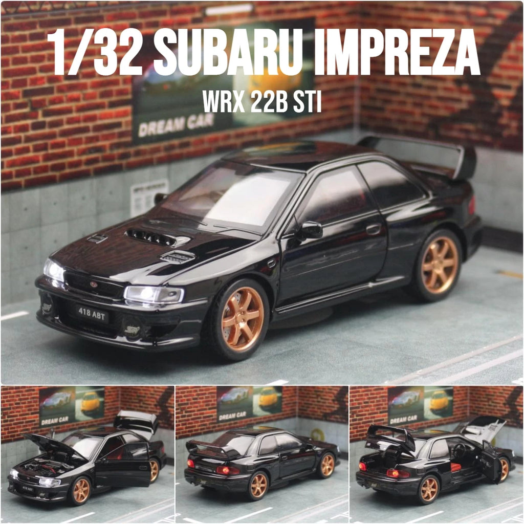 Diecast JDM Car Model – 1:32 Pull Back Toy with Lights