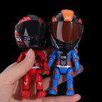12cm Motorcycle Rider Action Figure Transforming Toy