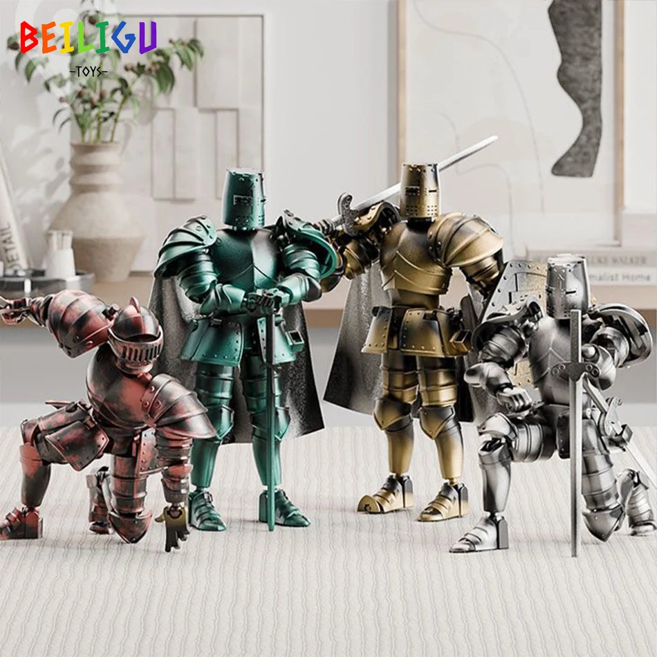 Medieval Knight Action Figure – Movable DIY Warrior Toy
