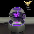 3D Crystal Ball Night Light – LED Decorative Display Lamp
