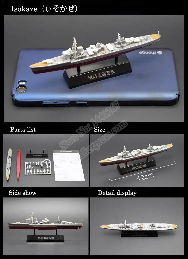 Battleship Model Kit – 1:1200 Scale Warship Assembly