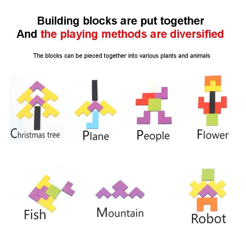 Wooden Puzzle – Tangram Brain Teaser
