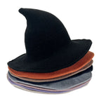 Halloween Witch Hat Long Point Hat Knitted Cap for Women Halloween Party Hat Magical Hat Festival Party Cosplay Decoration
