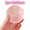 Blue Maltose Squishy Toy – Transparent Mochi Fidget Ball