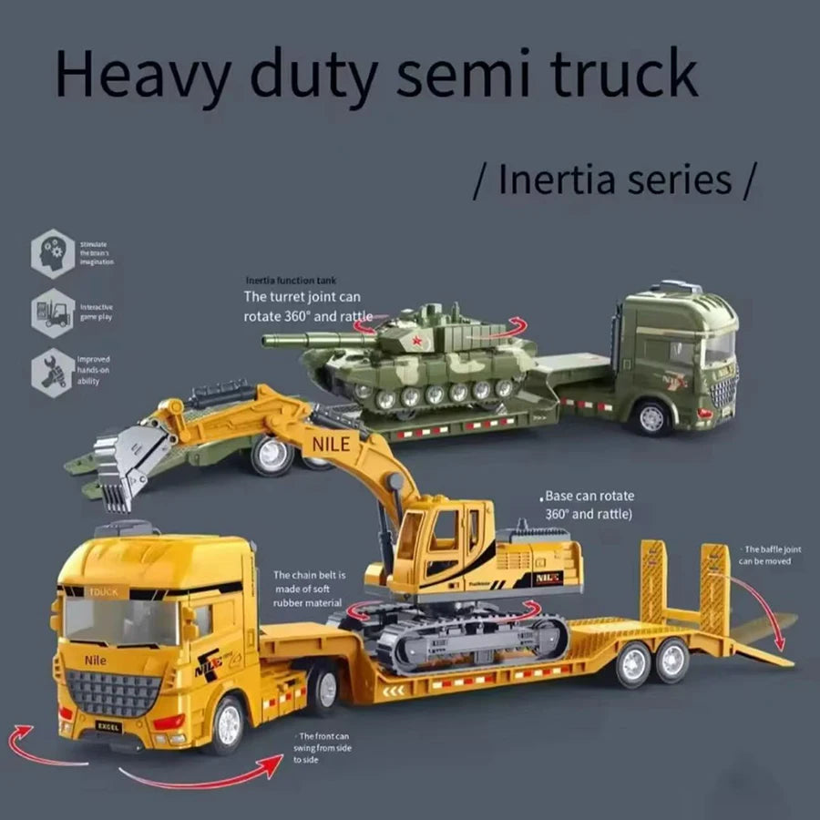 Toy Construction Truck – Excavator Transport Vehicle for Kids