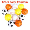 Sports Stress Ball 12pcs Soft Squeeze Balls for Stress Relief