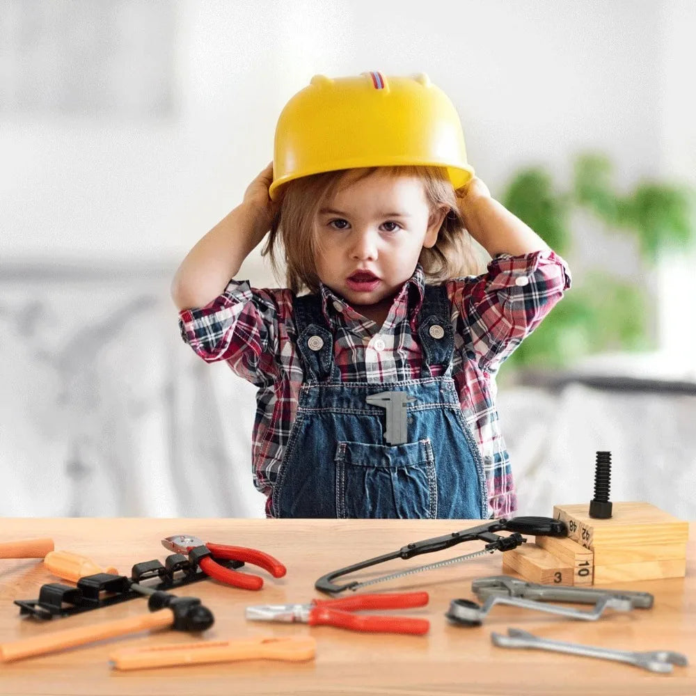 Kids Toys Simulation Repair Tools Set for Boy Safe Plastic Children Maintenance Tools Screwdriver Hammer Tongs Pretend Play Toy