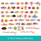Wooden Magnetic Fishing Toy – Montessori Marine Learning Game