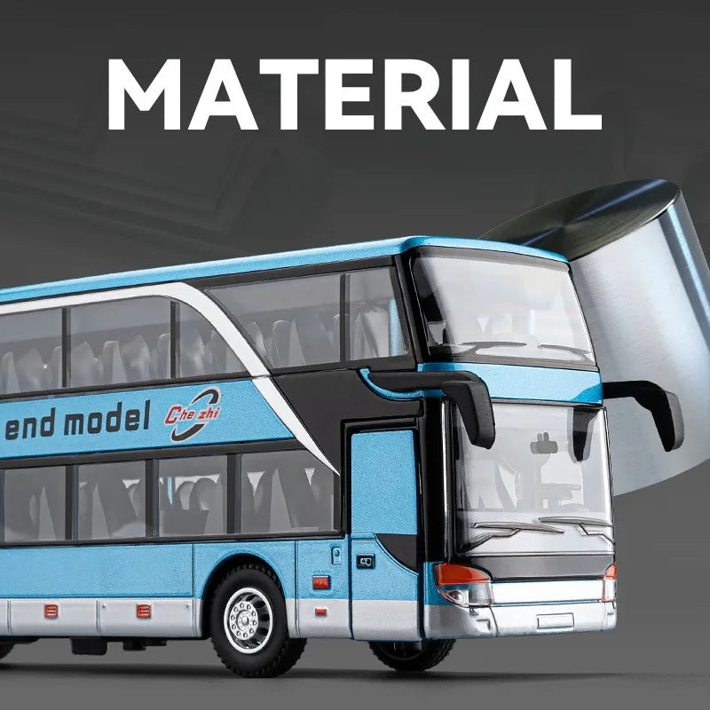 1:30 Diecast Bus – Alloy Double Decker Model