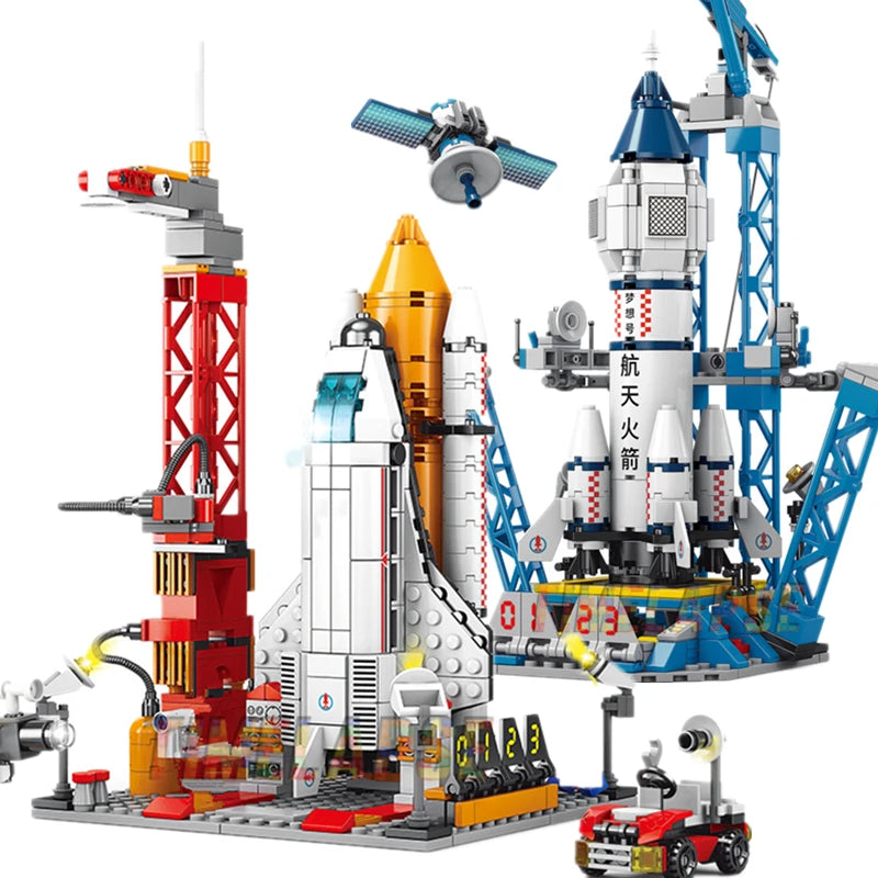Space Rocket Building Blocks – Manned Spacecraft Model Kit