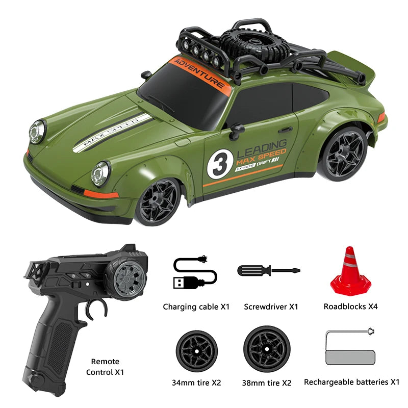 RC Drift Car 1:18 – Remote Control Racing Car with Lights