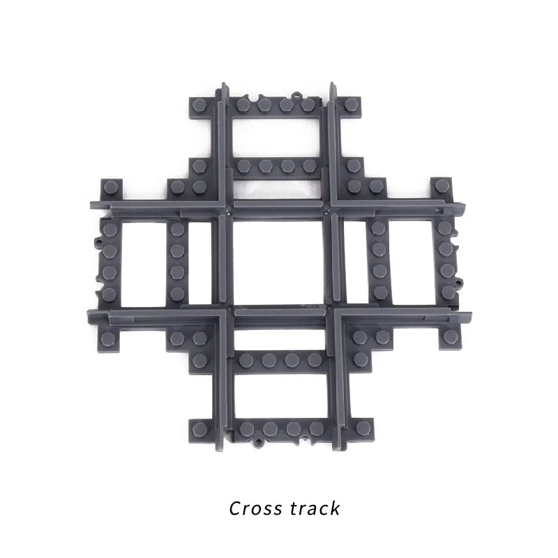 Flexible Train Track Building Blocks – Curved & Straight Rail Set
