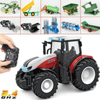 RC Farm Tractor 1:24 with Trailer Remote Control Farm Vehicle