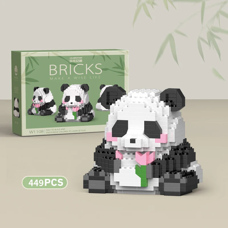 Panda Building Blocks – Mini Animal DIY Set