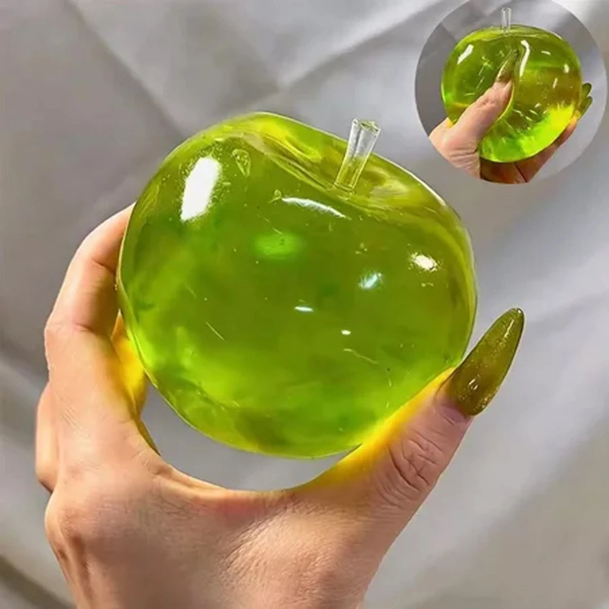 Apple Squishy Fidget Toy – Slow Rising Fruit Squeeze Toy