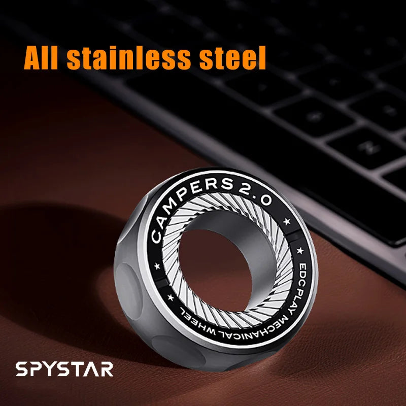Magnetic Spinner Ring – Metal Fidget Toy for Stress Relief