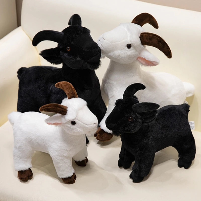 Goat Plush Toy – Cute Farm Animal Stuffed Toy