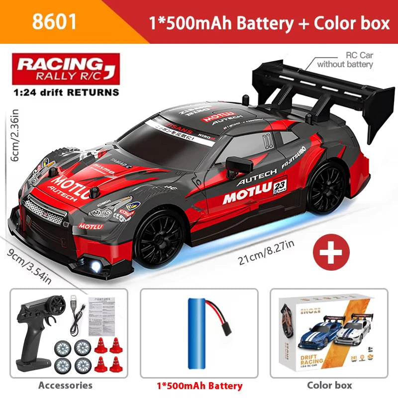 RC Drift Car – High-Speed Car with LED Lights