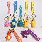 Pikachu Keychain Cute Silicone Character Bag Pendant