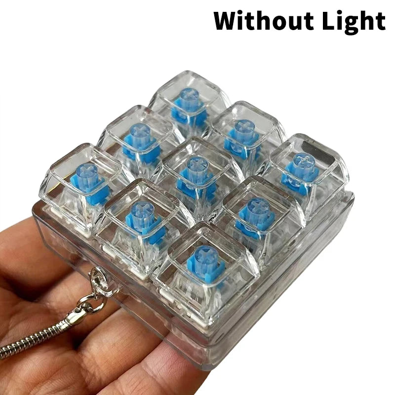 Mechanical Keyboard Key Tester – LED Keycap Fidget Keychain