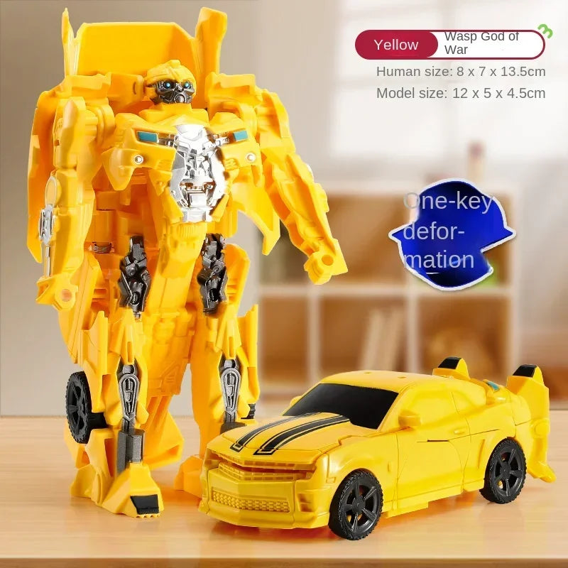 One-Step Transforming Robot Car Toy Action Figure
