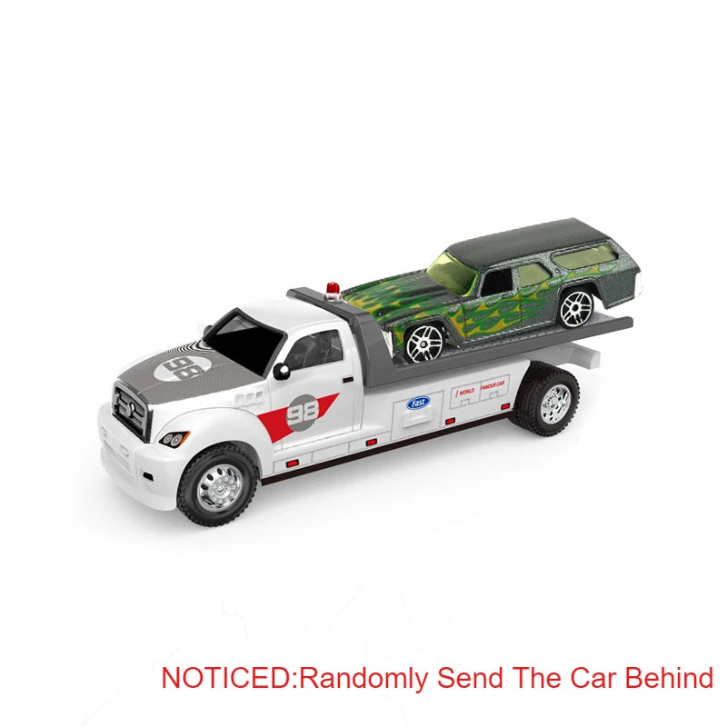 Diecast Trailer – 1:64 Metal Pull-Back Toy