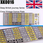 1:64 Alloy Car Model Alexen XK0001-XK0023 Metal License Plate Number Plate 1/64 Model Accessories Making Tools Hobbyist DIY