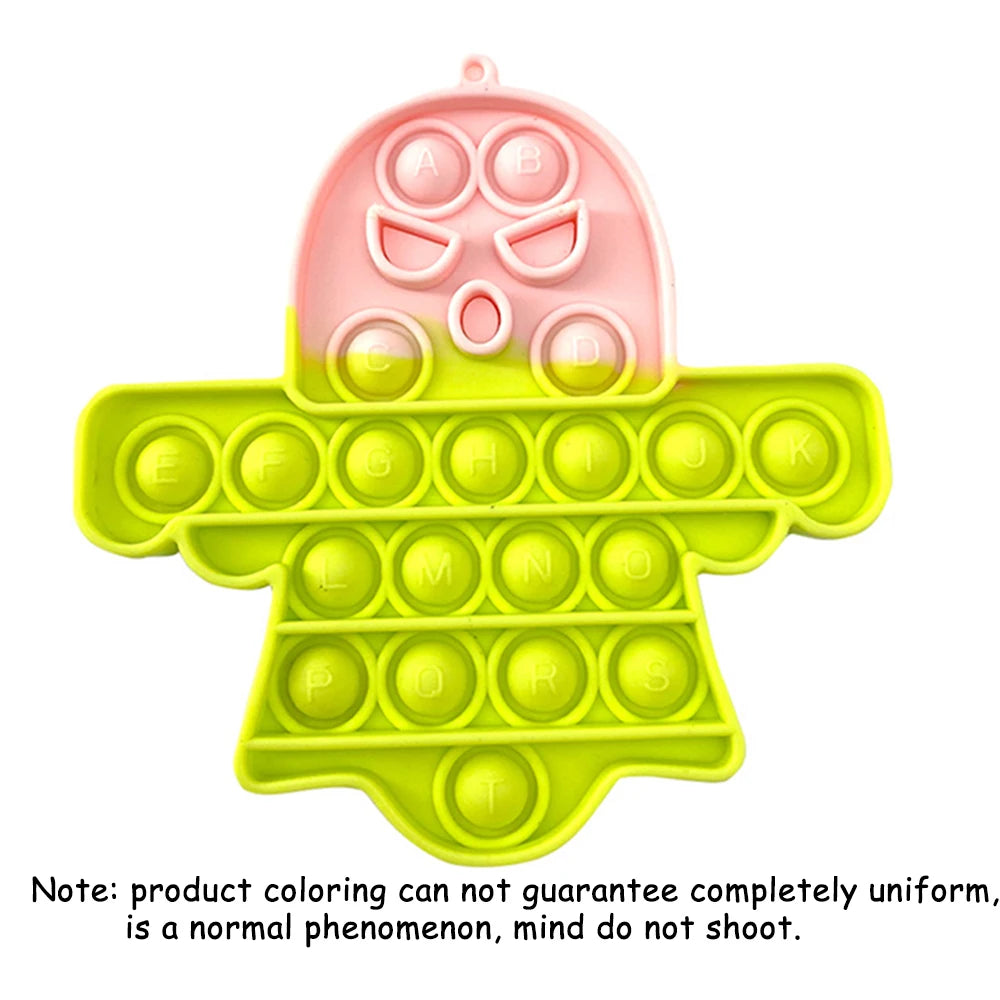 Push Pop Fidget Toy – Rainbow Bubble Sensory Stress Relief Game