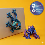 Magnetic Articulated Frog – 3D Printed Sensory Fidget Toy