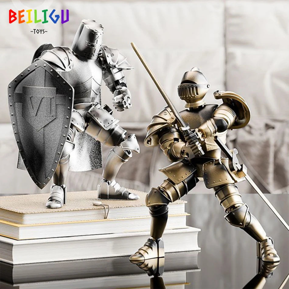 Medieval Knight Action Figure – Movable DIY Warrior Toy
