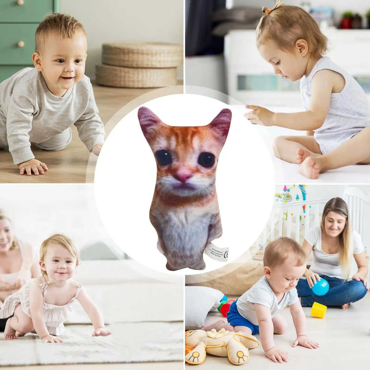 Cat Plush Toy 20cm–40cm Soft Stuffed Animal Collectible